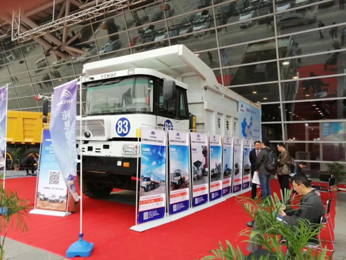 劲爆！百乐博纯电动矿用车亮相第二十届水泥展会